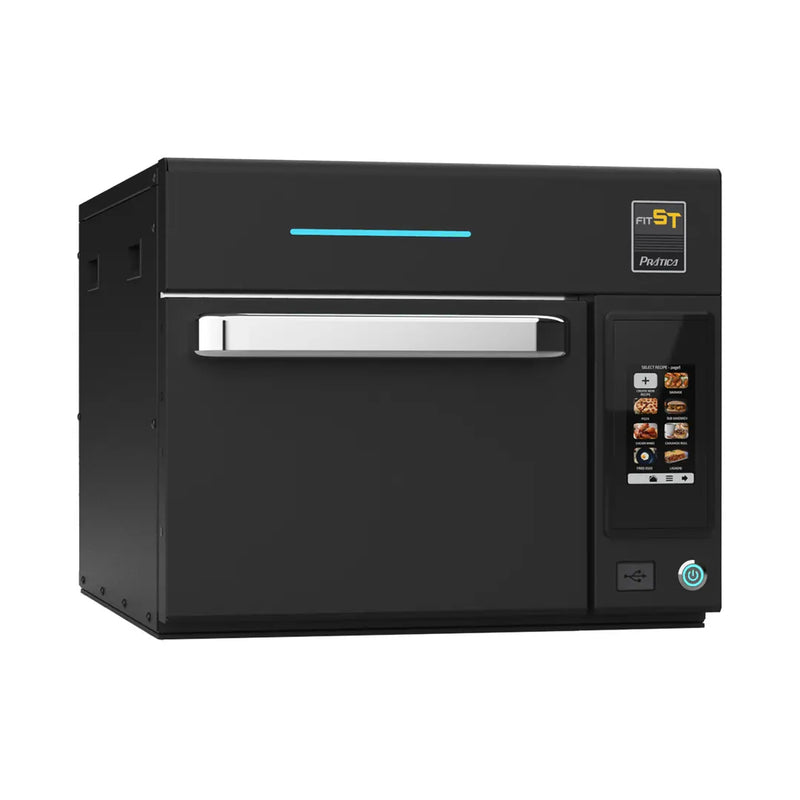 Prática FIT ST Black Single Electric Ventless High-Speed Commercial Speed Oven, Countertop Design - Donut-Equipment.com