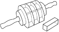 Junior Long John/Bar/Coney Bun Cutter 3 Cups wide - Donut-Equipment.com