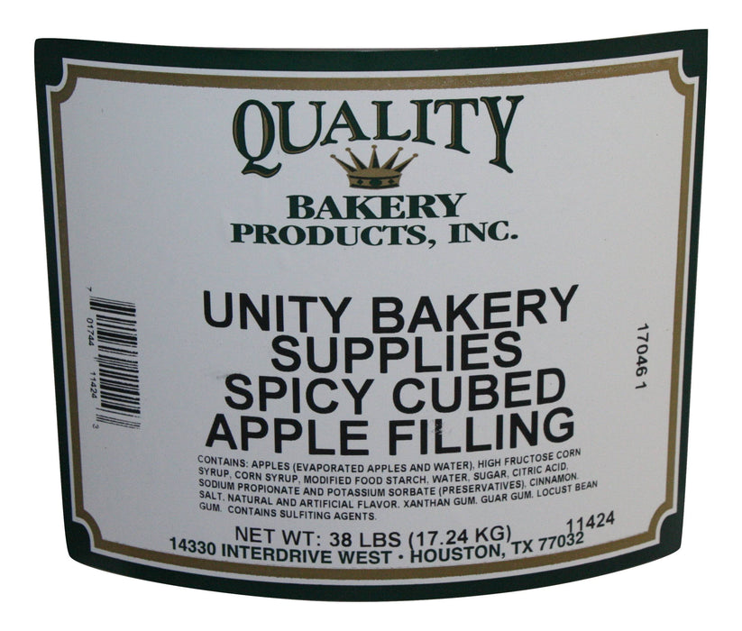 Quality Spicy Cubed Apple Turnover, Donut, Cake & Pastry Filling-20 pound