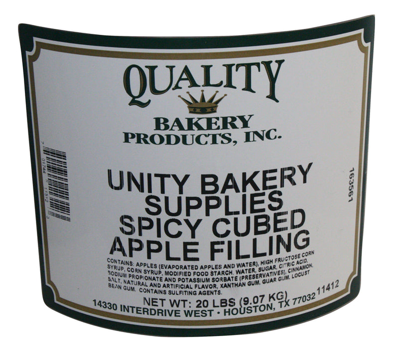 Quality Spicy Cubed Apple Turnover, Donut, Cake & Pastry Filling – 40 pound