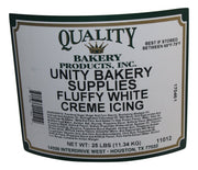 Quality Unity Fluffy White Crèm'e Icing / Filling Ready To Use Cake, Cupcake Icing or fluff filling for donuts - Donut-Equipment.com