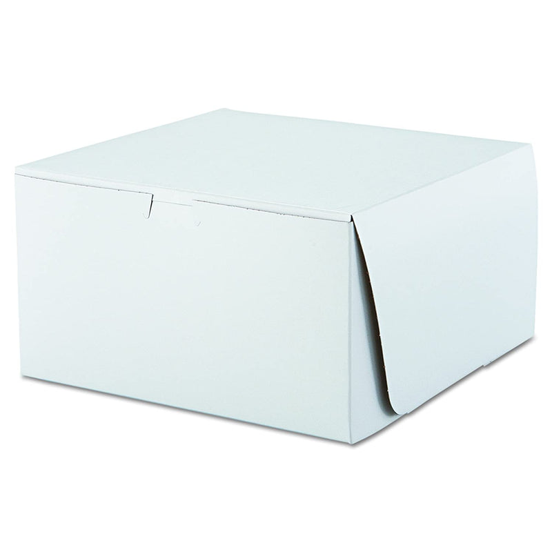 10 x 10 x 5-1/2 in Lock Corners 100 Count -Bakery Box - Donut-Equipment.com