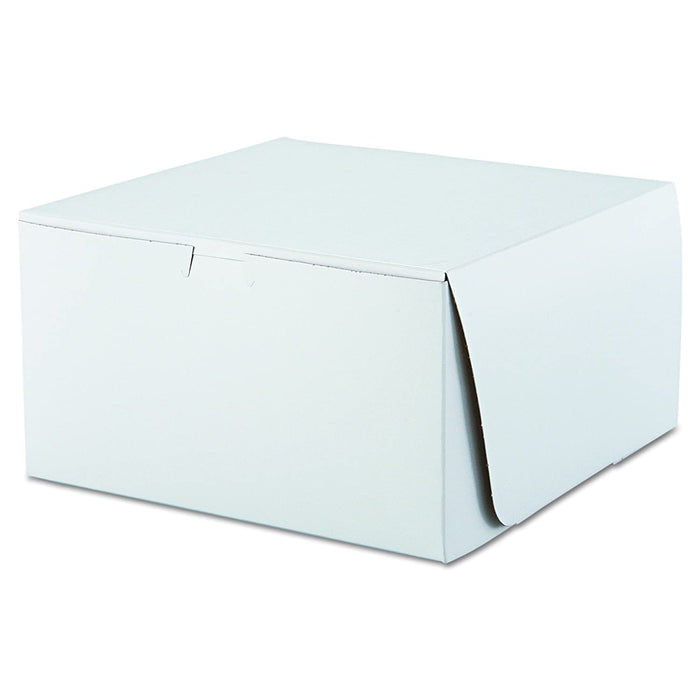 10 x 10 x 5-1/2 in Lock Corners 100 Count -Bakery Box