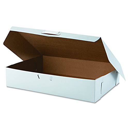 19 x 14 x 4 50 count 1/2 Sheet Cake Box-Bakery Box - Donut-Equipment.com