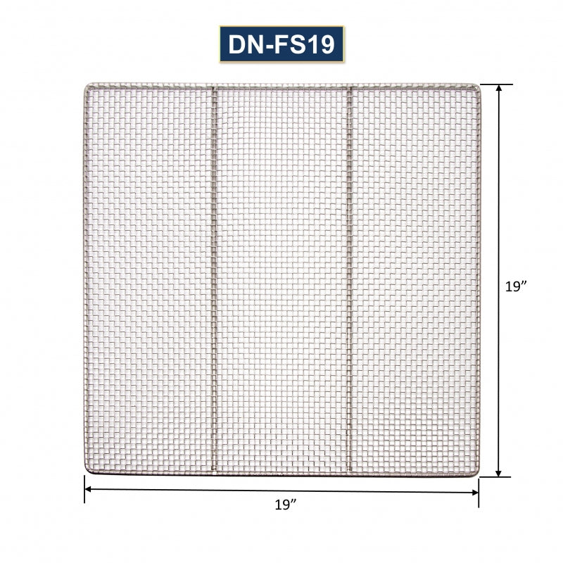 GSW USA DN-FS19 Stainless Steel Donut Frying Screens 19"W x 19"L - Donut-Equipment.com