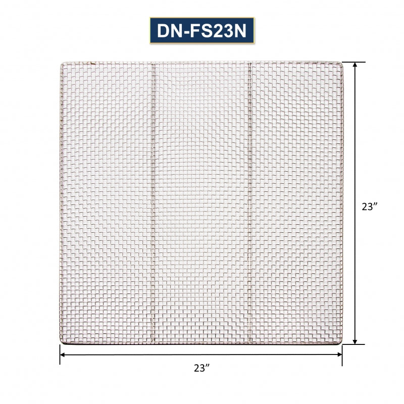 GSW USA DN-FS23 Stainless Steel Donut Frying Screen 23"W x 23"L - Donut-Equipment.com