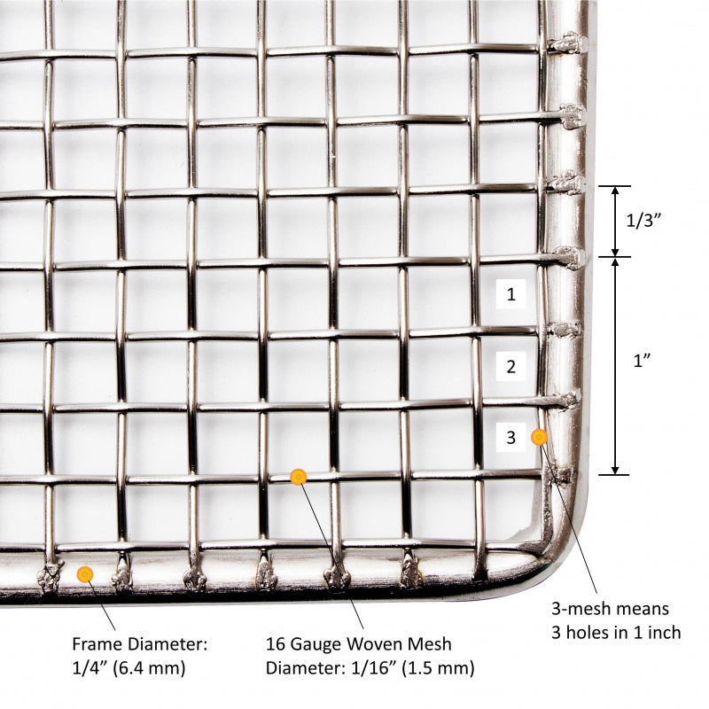GSW USA DN-FS23 Stainless Steel Donut Frying Screen 23"W x 23"L - Donut-Equipment.com