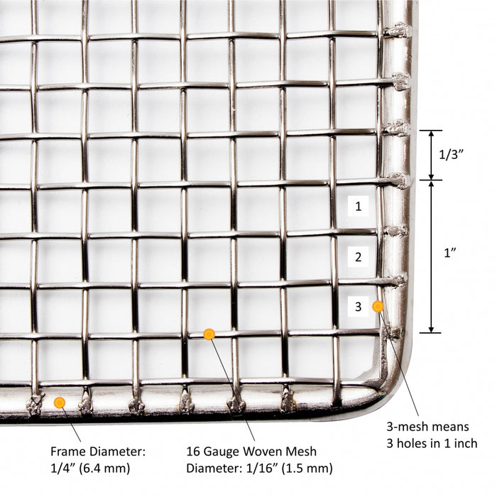 GSW USA DN-FS23 Stainless Steel Donut Frying Screen 23"W x 23"L - Donut-Equipment.com