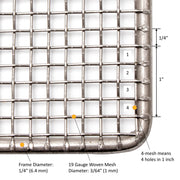 GSW USA DN-FS19 Stainless Steel Donut Frying Screens 19"W x 19"L - Donut-Equipment.com