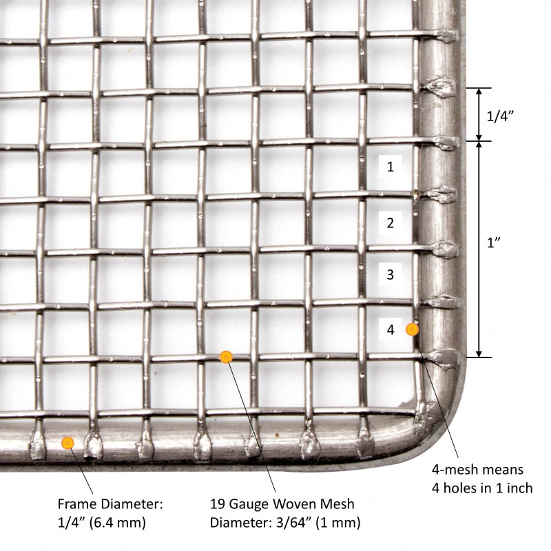 GSW USA DN-FS19 Stainless Steel Donut Frying Screens 19"W x 19"L - Donut-Equipment.com
