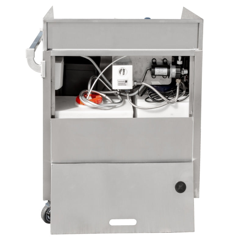 GSW USA HS-M3024 Mobile Hand Sink Self-Contained Stainless Steel with Fresh & Waste Water Tanks ETL Certified - Donut-Equipment.com