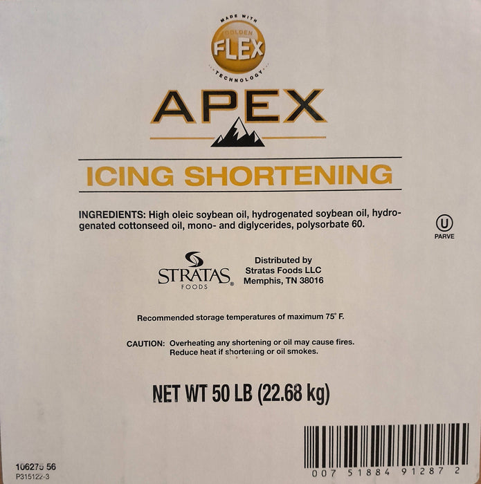 APEX NON HYDROGENATED PREMIUM DONUT FRY OIL/ SHORTENING 5% off-Wholesale Price-36 Cubes of shortening per pallet