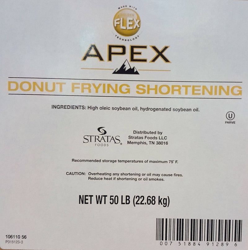 Apex Premium Donut Fry Non Hydrogenated Oil/Shortening - Donut-Equipment.com