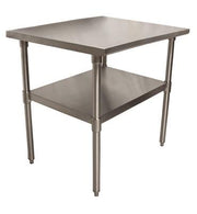 BK Resources 24" x 24" 18 Gauge Stainless Steel Work Table with Undershelf – Prep Table - Donut-Equipment.com
