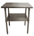 BK Resources 24" x 24" 18 Gauge Stainless Steel Work Table with Undershelf – Prep Table - Donut-Equipment.com
