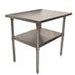 BK Resources 30" x 24" 18 Gauge Stainless Steel Work Table with Undershelf – Prep Table - Donut-Equipment.com