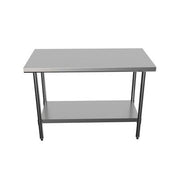 BK Resources 48" x 24" 18 Gauge Stainless Steel Work Table with Undershelf – Prep Table - Donut-Equipment.com