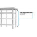 BK Resources 48" x 24" 18 Gauge Stainless Steel Work Table with Undershelf – Prep Table - Donut-Equipment.com