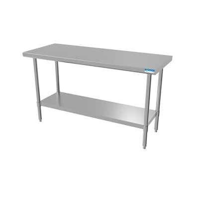 BK Resources 60" x 24" 18 Gauge Stainless Steel Work Table with Undershelf – Prep Table - Donut-Equipment.com