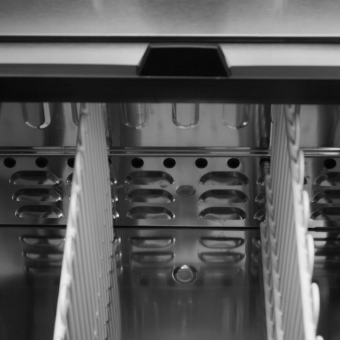 Turbo Air TBC-80SB-N 80 1/2" Forced Air Bottle Cooler - Holds (739) 12 oz Bottles, Black Laminated Exterior, 115v - Donut-Equipment.com