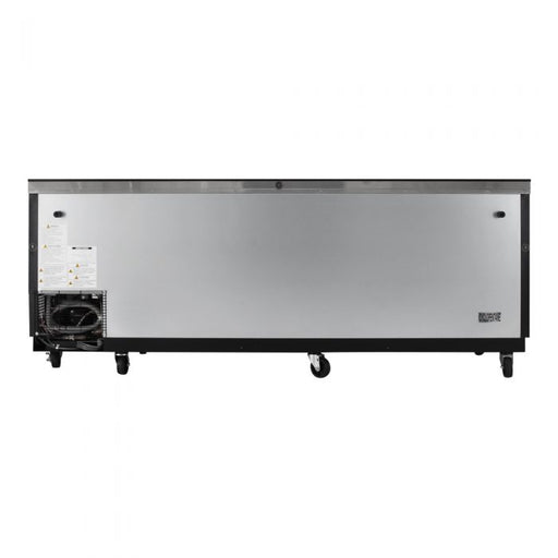 Turbo Air TBC-95SB-N 95" Forced Air Bottle Cooler - Holds (912) 12 oz Bottles, Black Laminated Exterior, 115v - Donut-Equipment.com