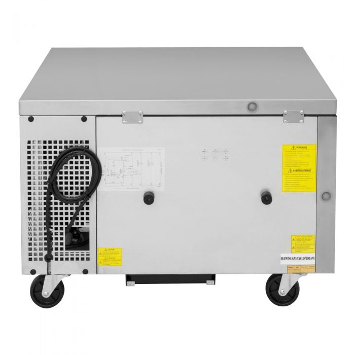 Turbo Air TCBE-36SDR-N6 35 5/8" Super Deluxe Chef Base Refrigerator w/ (2) Drawers – 115v - Donut-Equipment.com