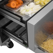 Turbo Air TCBE-82SDR-E-N 89 1/2" Super Deluxe Chef Base w/ 4 Drawers - 115v - Donut-Equipment.com