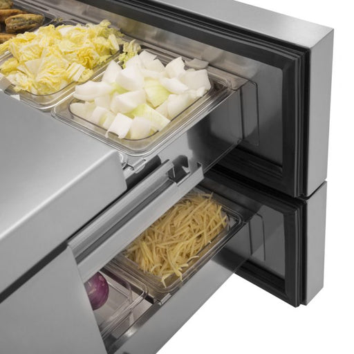 Turbo Air TCBE-52SDR-N 52 1/4" Super Deluxe Chef Base w/ (2) Drawers - 115v - Donut-Equipment.com