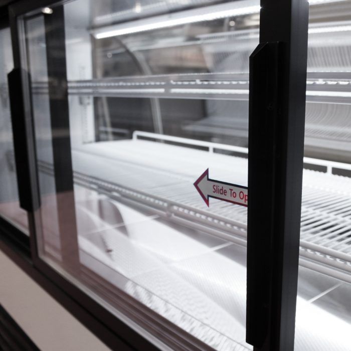 Turbo Air TCDD-48H-B-N 48" Curved Glass Full-Service Deli Display Case, 3 Levels, Black Exterior, 115v - Donut-Equipment.com