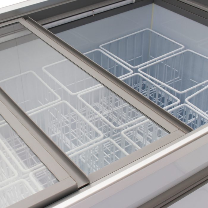 Turbo Air TFS-25F-N 69" Mobile Chest Freezer w/ (33) Baskets - White, 115v - Donut-Equipment.com