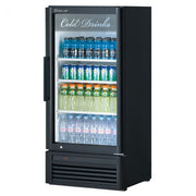 Turbo Air TGM-10SDB-N6 26" Black Super Deluxe Countertop Refrigerator w/ Glass Swing Door – Front Access, LED Lighting, 115v - Donut-Equipment.com