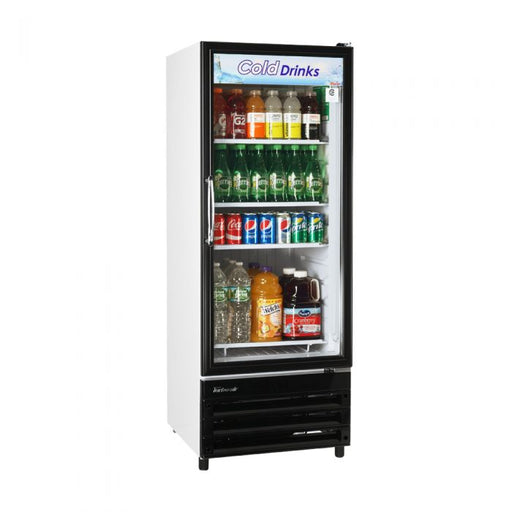 Turbo Air TGM-11RV-N6 24" Refrigerator Merchandiser – One Section, Glass Swing Door, LED Lighting, 115v - Donut-Equipment.com