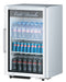 Turbo Air TGM-7SD-N6 25" White Super Deluxe Countertop Refrigerator w/ Glass Swing Door – Front Access, LED Lighting, 115v - Donut-Equipment.com