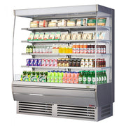 Turbo Air TOM-72DXS-N 68 3/4" Stainless Steel Extra Deep Vertical Open Air Cooler w/ (5) Levels, 115v - Donut-Equipment.com