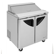 Turbo Air TST-36SD-N6 36" Super Deluxe Sandwich/Salad Prep Table w/ Refrigerated Base - Donut-Equipment.com