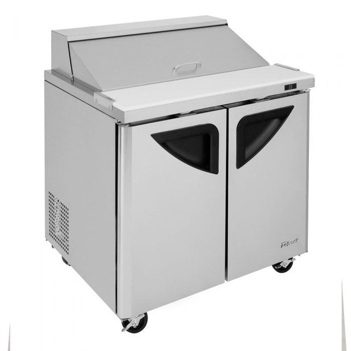 Turbo Air TST-36SD-N6 36" Super Deluxe Sandwich/Salad Prep Table w/ Refrigerated Base - Donut-Equipment.com