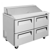 Turbo Air TST-48SD-D4-N 48" 4 Drawer Refrigerated Sandwich Prep Table - Donut-Equipment.com