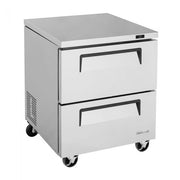 Turbo Air TUR-28SD-D2-N 27 1/2" W Undercounter Refrigerator w/ 1 Section & 2 Drawers - Donut-Equipment.com