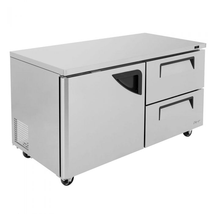 Turbo Air TUR-60SD-D2-N 60 1/4" W Undercounter Refrigerator w/ 2 Section, 1 Door & 2 Drawers - Donut-Equipment.com
