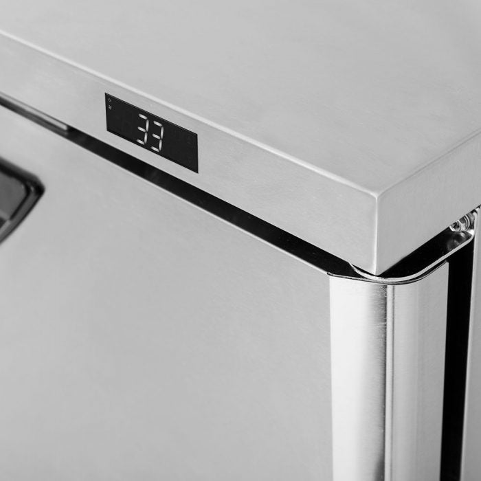 Turbo Air TWR-60SD-N 60 1/4" Super Deluxe Worktop Refrigerator w/ (2) Sections, 2 Solid Doors - Donut-Equipment.com