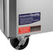Turbo Air TWR-72SD-N 72 5/8" Super Deluxe Worktop Refrigerator w/ (3) Sections, 3 Solid Doors - Donut-Equipment.com