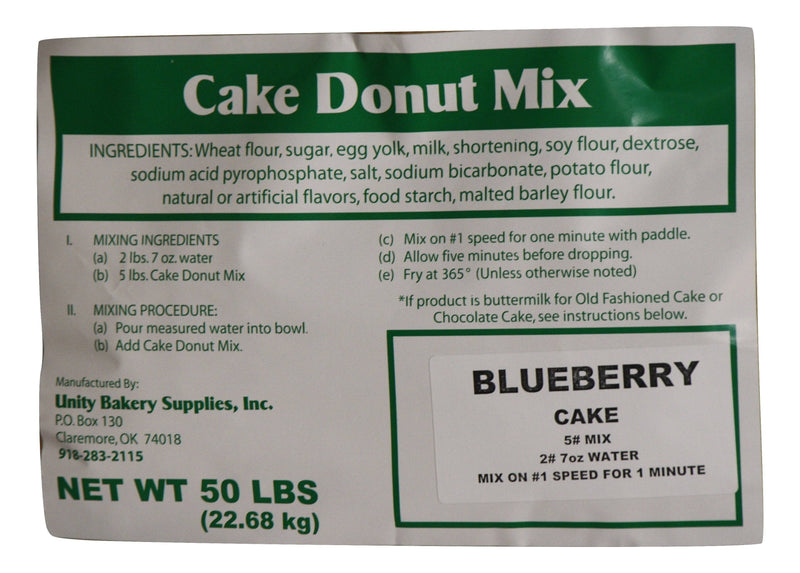 Blueberry Cake Donut Mix-35# - Donut-Equipment.com