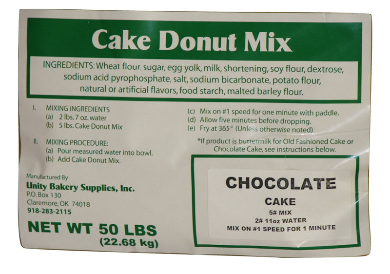 Bulk Chocolate Cake Donut Mix (Seasonal)40 X 50# Bags - Donut-Equipment.com