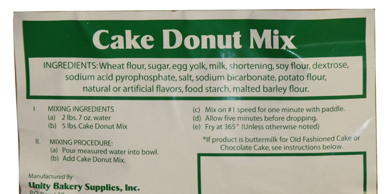 Bulk Vanilla Cake Donut Mix 40 x 50#  bags (2,000 lbs) - Donut-Equipment.com