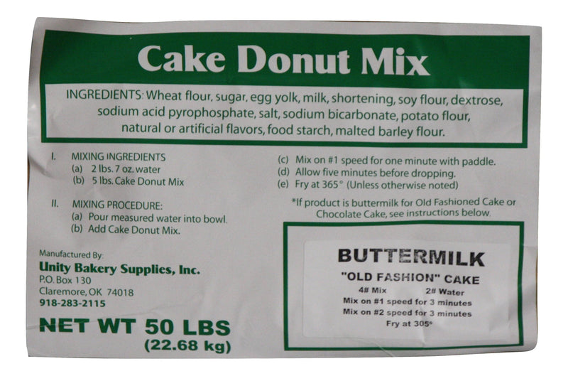 Buttermilk "Old Fashioned Style" Cake Donut Mix- 50# - Donut-Equipment.com
