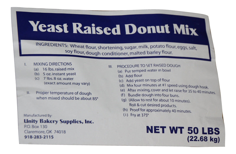 Blue Label Yeast Raised (Table Cut) Donut Mix 50# - Donut-Equipment.com
