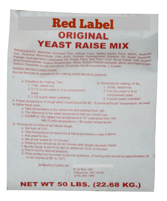 Rapid Rise Raised Donut Mix 50 Pound Bag