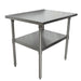 BK Resources 36" x 24" 18 Gauge Stainless Steel Work Table with Galvanized Undershelf – Prep Table - Donut-Equipment.com