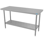 BK Resources 60" x 24" 18 Gauge Stainless Steel Work Table with Galvanized Undershelf – Prep Table - Donut-Equipment.com