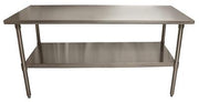BK Resources 72" x 24" 18 Gauge Stainless Steel Work Table with Galvanized Undershelf – Prep Table - Donut-Equipment.com